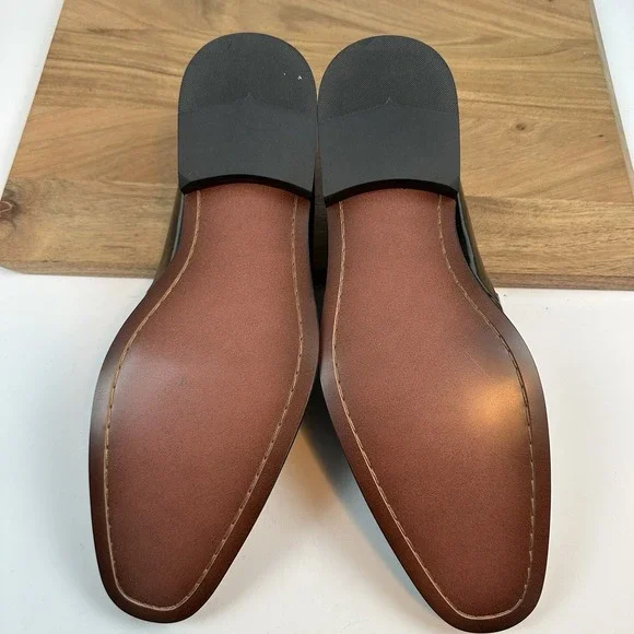dress shoes men leather Dress Shoe Monkstrap Brown Antique – Ace Marks main image 1